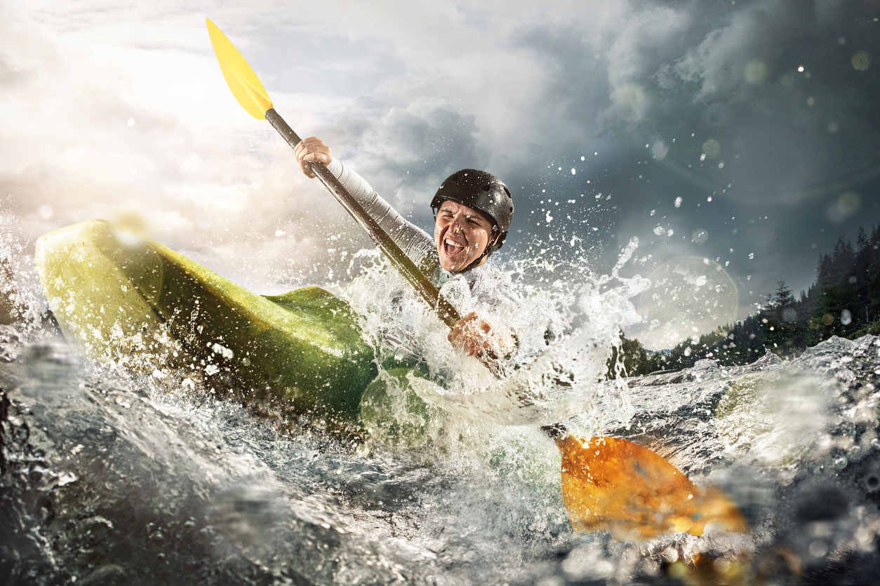 Whitewater kayaking