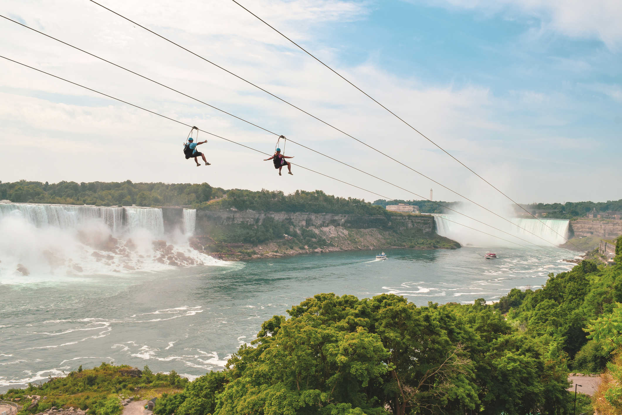 Wildplay Whirlpool Adventure Course Zipline to the Falls
