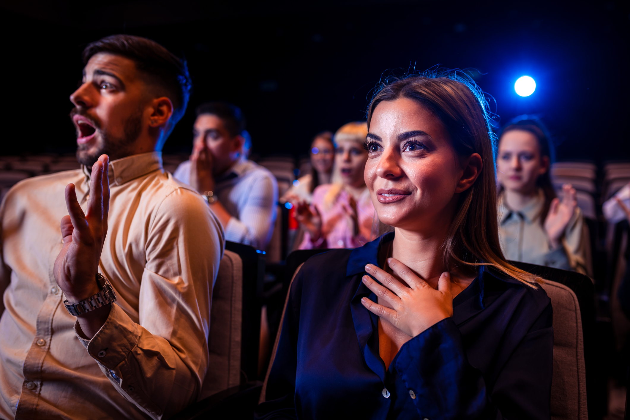 Delighted audience