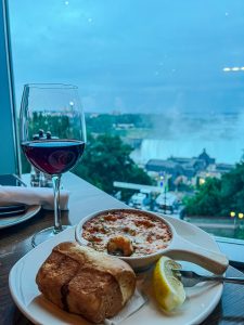 There's nothing like enjoying a great meal with a great view of the falls.